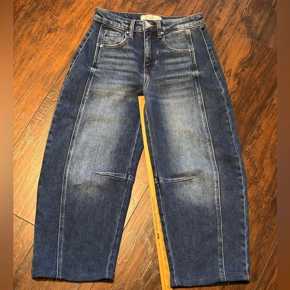 Barrel Jeans Walker Rose Boutique XRisen Jeans Women's Size 0/24 - Hemmed - Picture 7 of 14